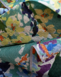 Épice Conical Flowers Scarf in Aqua 2 - Bliss Boutiques