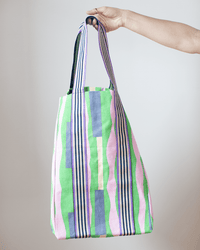 Cotton Bag in Green - Large - Bliss Boutiques