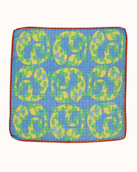 Épice Cttn/Silk Squiggle Bandana in Cornflower