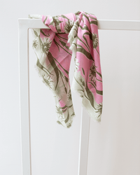Épice Daisies Square Scarf in Begonia 1 - Bliss Boutiques