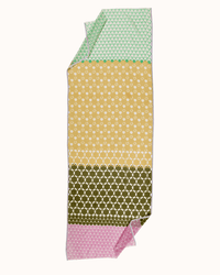 Épice Dot Panel Scarf in Green