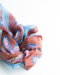 Épice Fairytale Emb 55x55 Bandana in Brown 3 - Bliss Boutiques