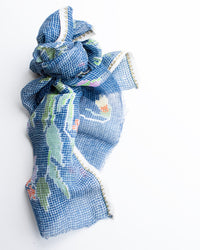 Épice Fairytale Emb 70x180 Scarf in Midnight 1 - Bliss Boutiques