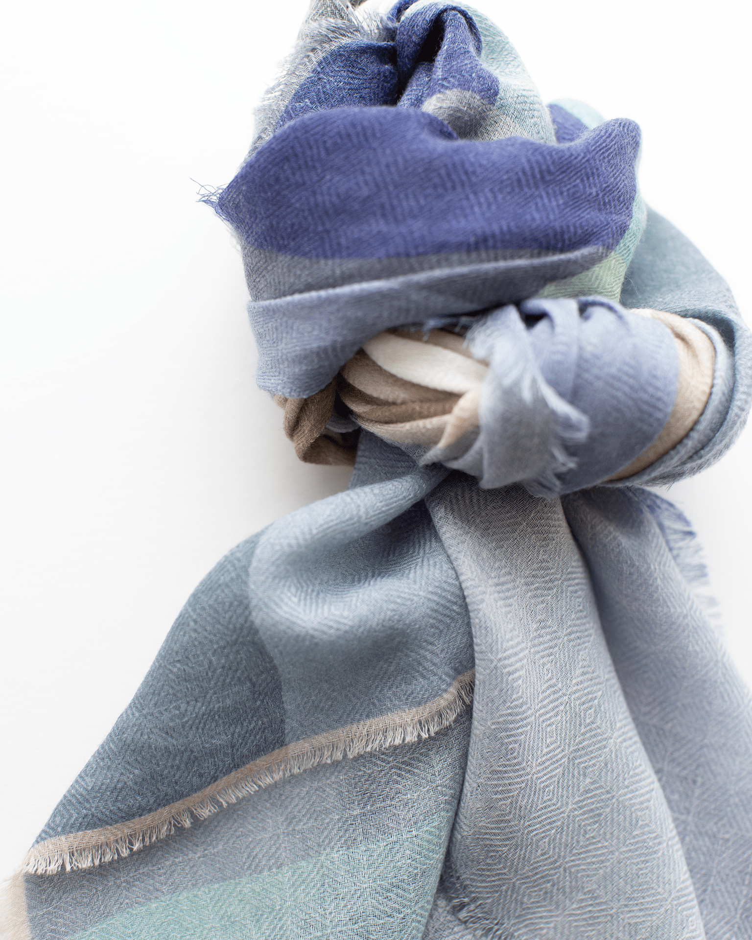 Épice Iconic Check 7 Bandana in Verde