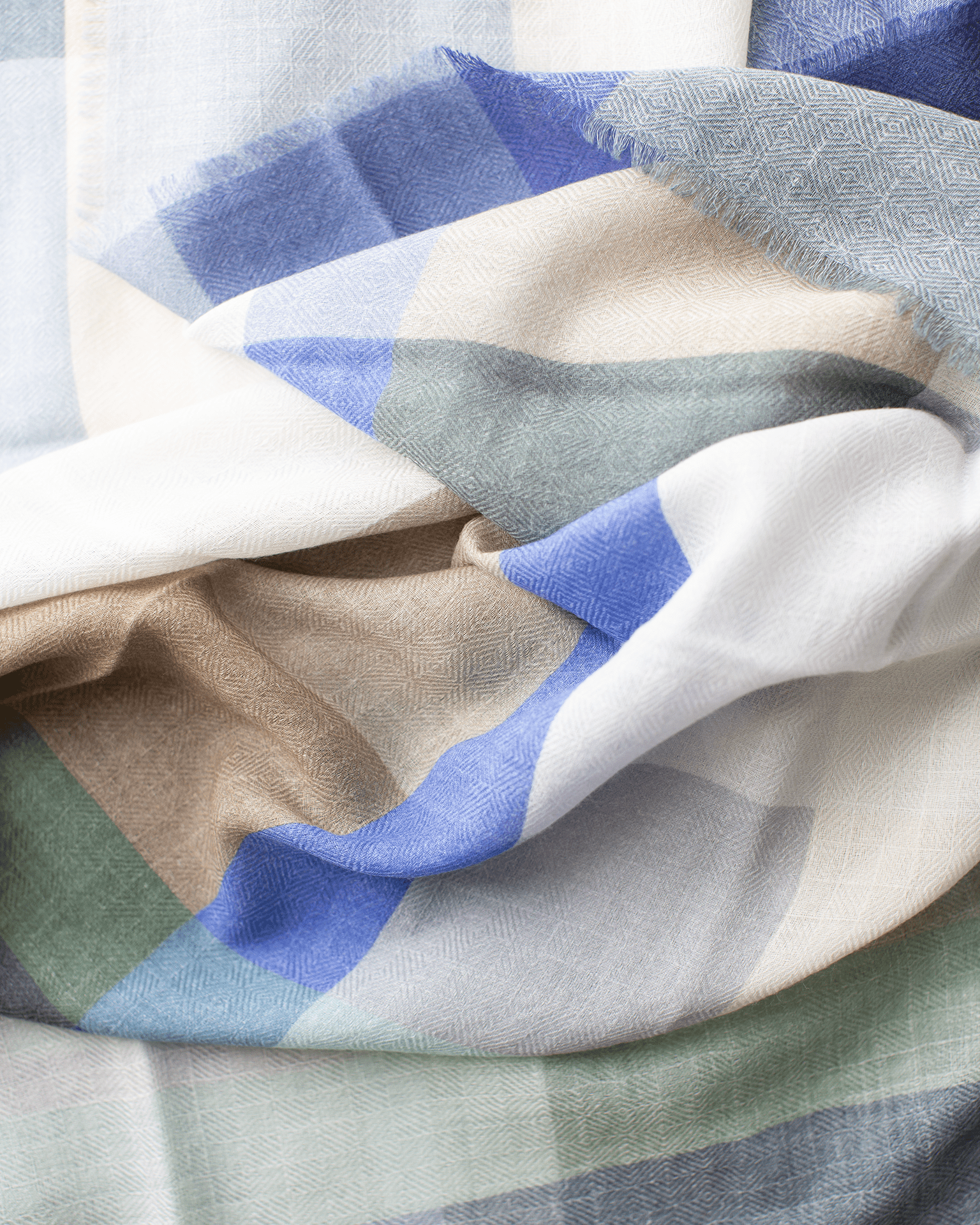 Épice Iconic Check 7 Bandana in Verde