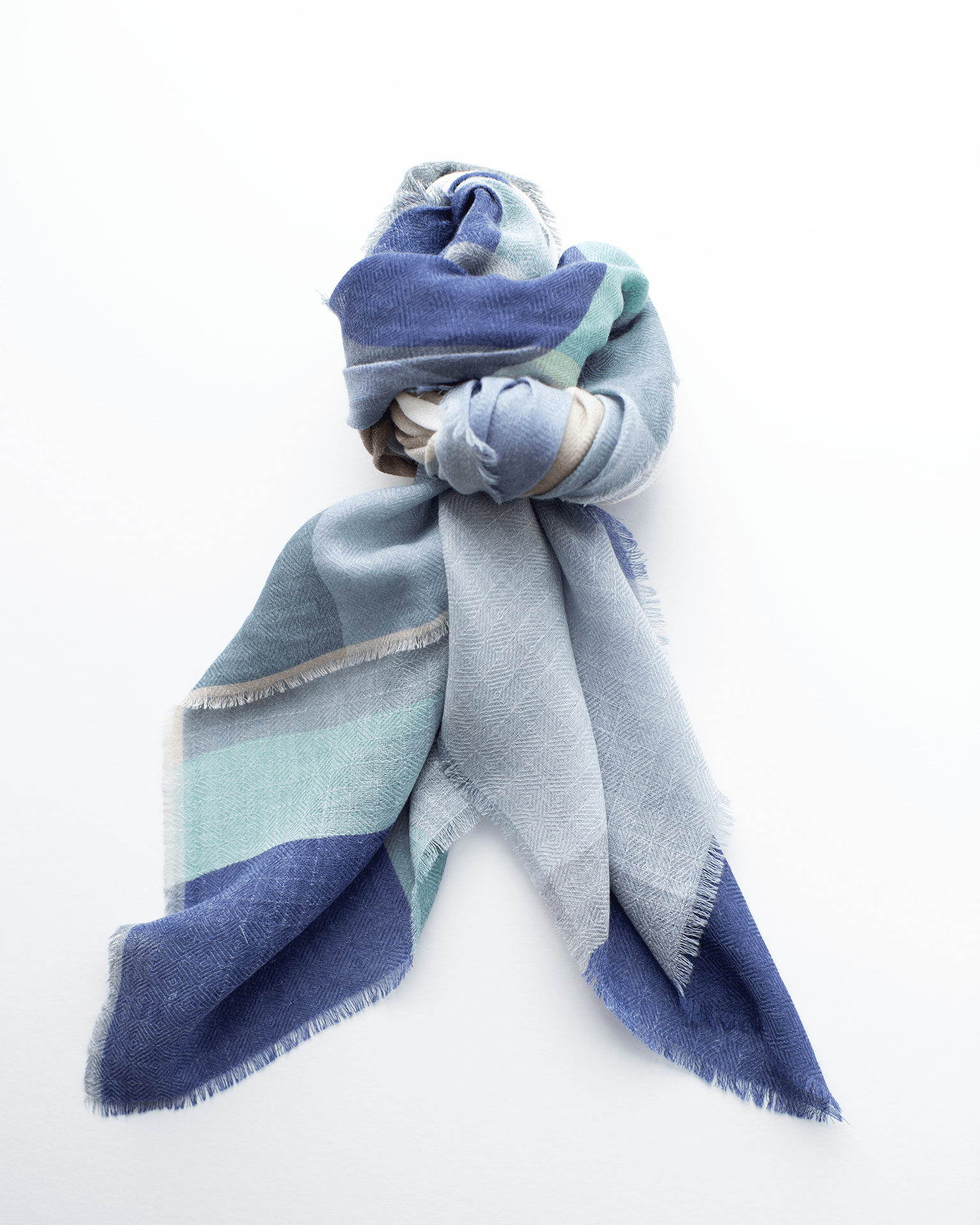 Épice Iconic Check 7 Bandana in Verde