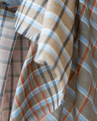 Épice Plaid/Plaid Square Scarf in Olive 2 - Bliss Boutiques