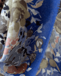 Épice Roses Square Scarf in Blue 2 - Bliss Boutiques