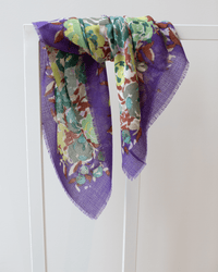 Épice Roses Square Scarf in Purple 1 - Bliss Boutiques