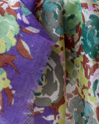 Épice Roses Square Scarf in Purple 2 - Bliss Boutiques
