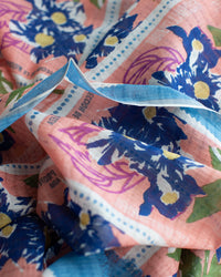 Épice Stamps 90x200 Scarf in Peach 2 - Bliss Boutiques