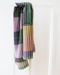 Épice Stripe/Stripe Scarf in Green 1 - Bliss Boutiques