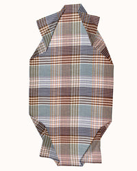 Épice Varied Plaid Scarf in Charcoal