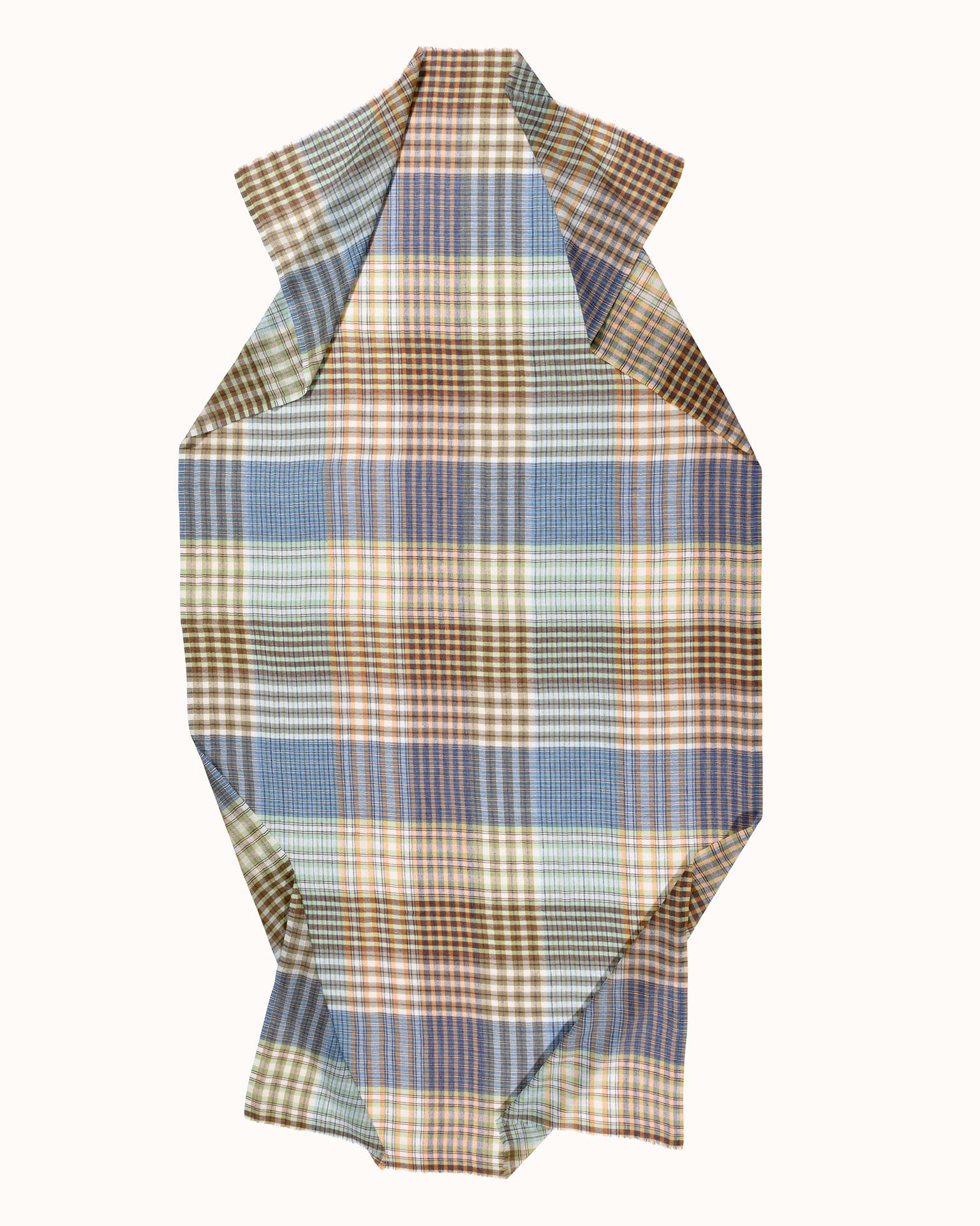 Épice Varied Plaid Scarf in River