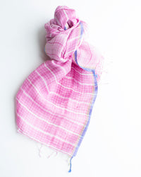 Épice Woven Check Scarf in Rose 1 - Bliss Boutiques