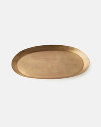 Fog Linen Work Home Brass Oval Tray - Various Sizes