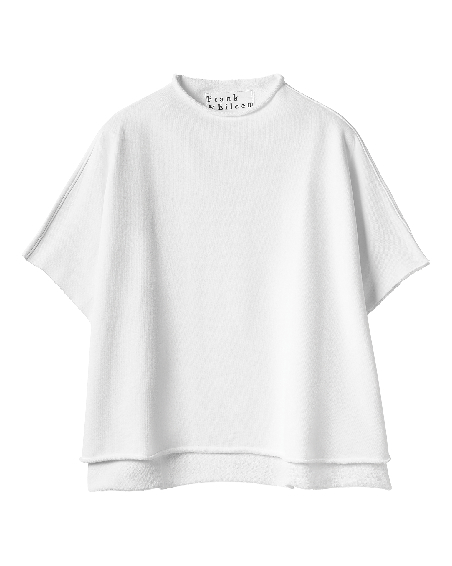 Frank & Eileen Audrey Funnel Neck Capelet in White