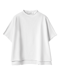 Frank & Eileen Audrey Funnel Neck Capelet in White