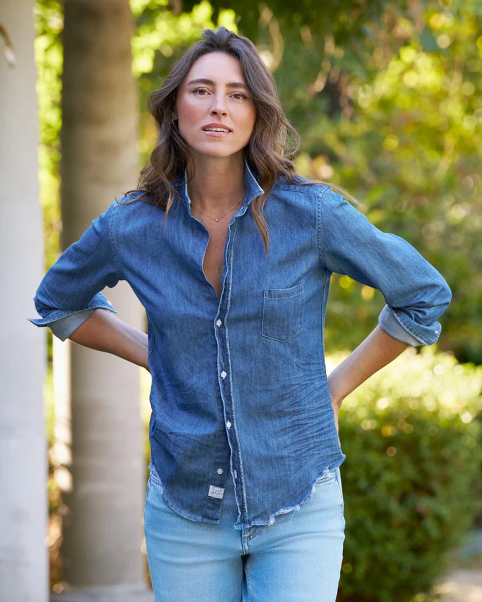 Barry Button Down in Vintage Stonewashed Indigo