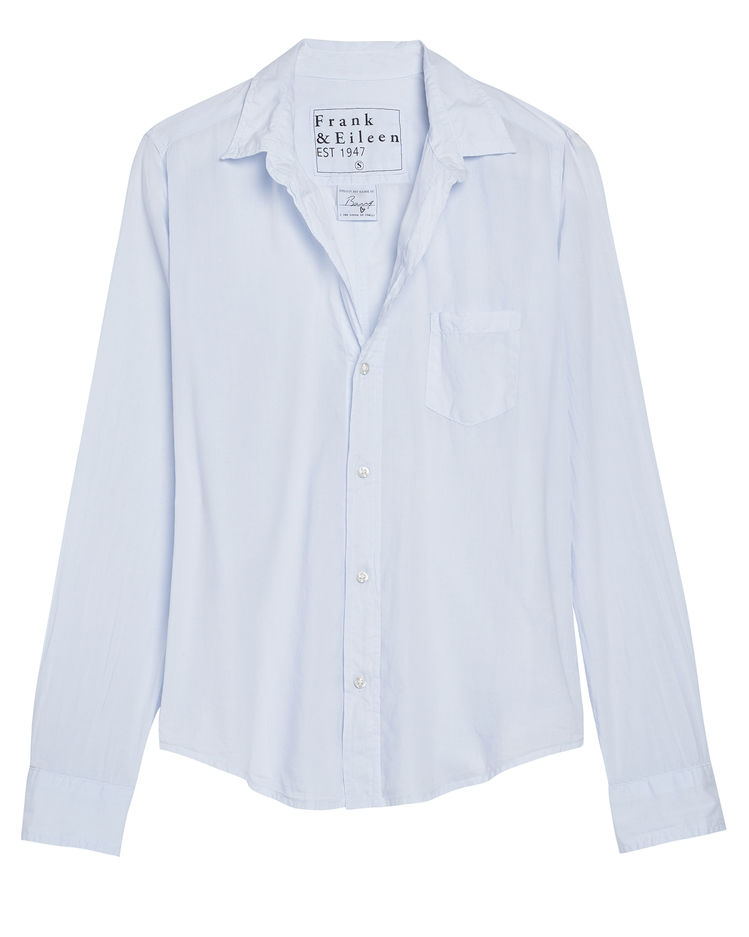 Frank & Eileen Barry Button Up in Shirting Blue