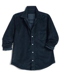 Frank & Eileen Barry Tailored Button Up - Corduroy in Classic Navy 1 - Bliss Boutiques