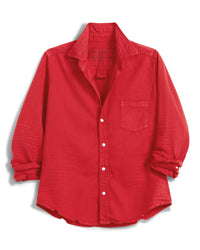 Frank & Eileen Barry Tailored Button Up Shirt in Cherry 1 - Bliss Boutiques