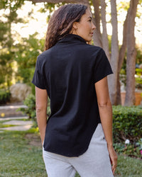 Frank & Eileen Charlotte Perfect Polo in Black