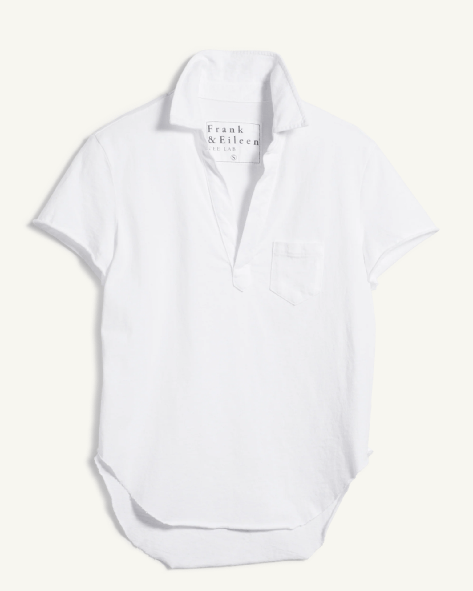 Frank & Eileen Charlotte S/S Polo in White