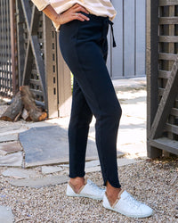 Frank & Eileen Christine Tulip Ankle Sweatpant in British Royal Navy