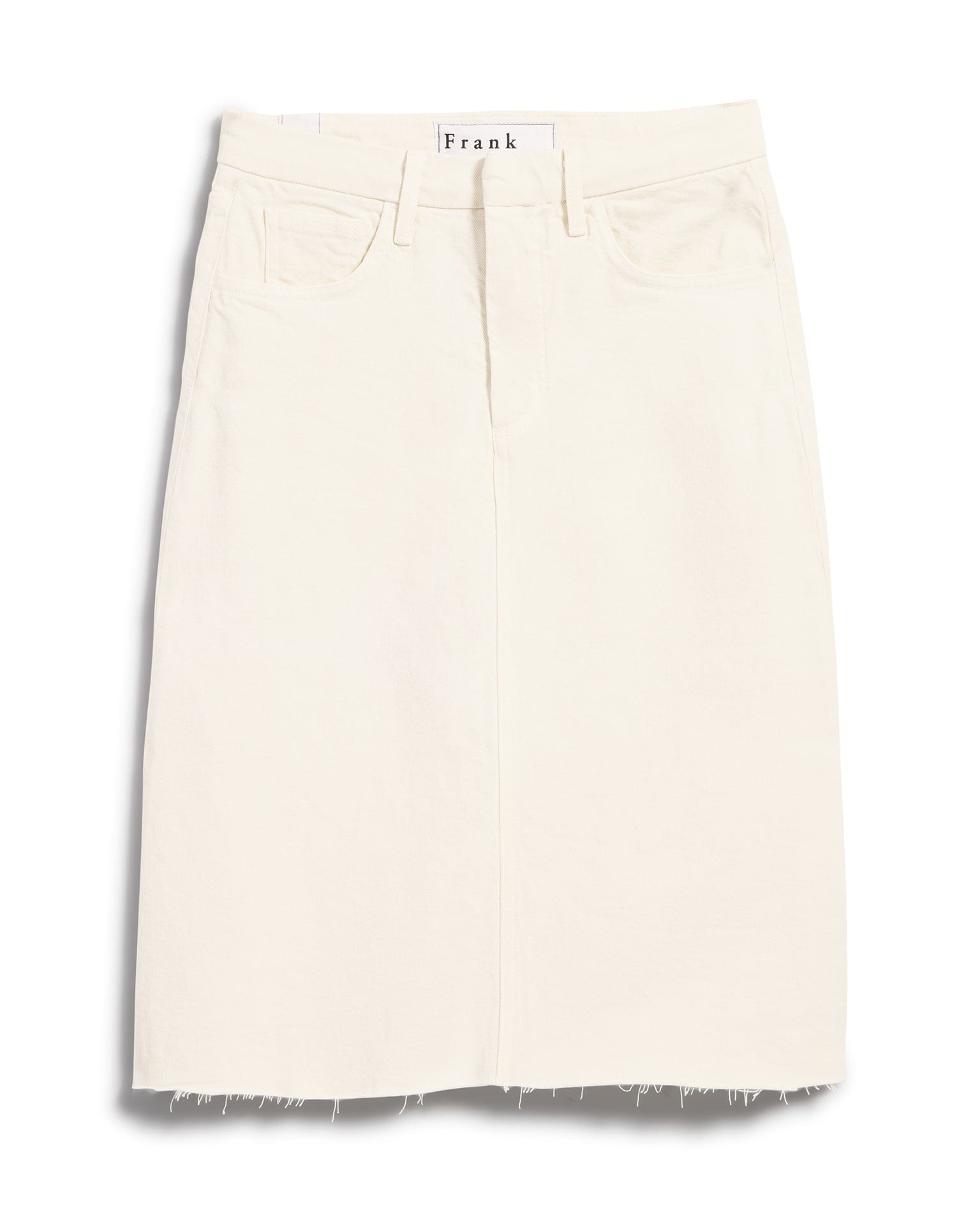 Frank & Eileen Donnybrook Mini Denim Skirt in Natural