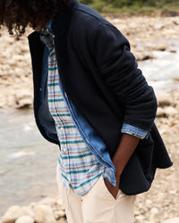 Frank & Eileen Dublin Knit Blazer in British Royal Navy