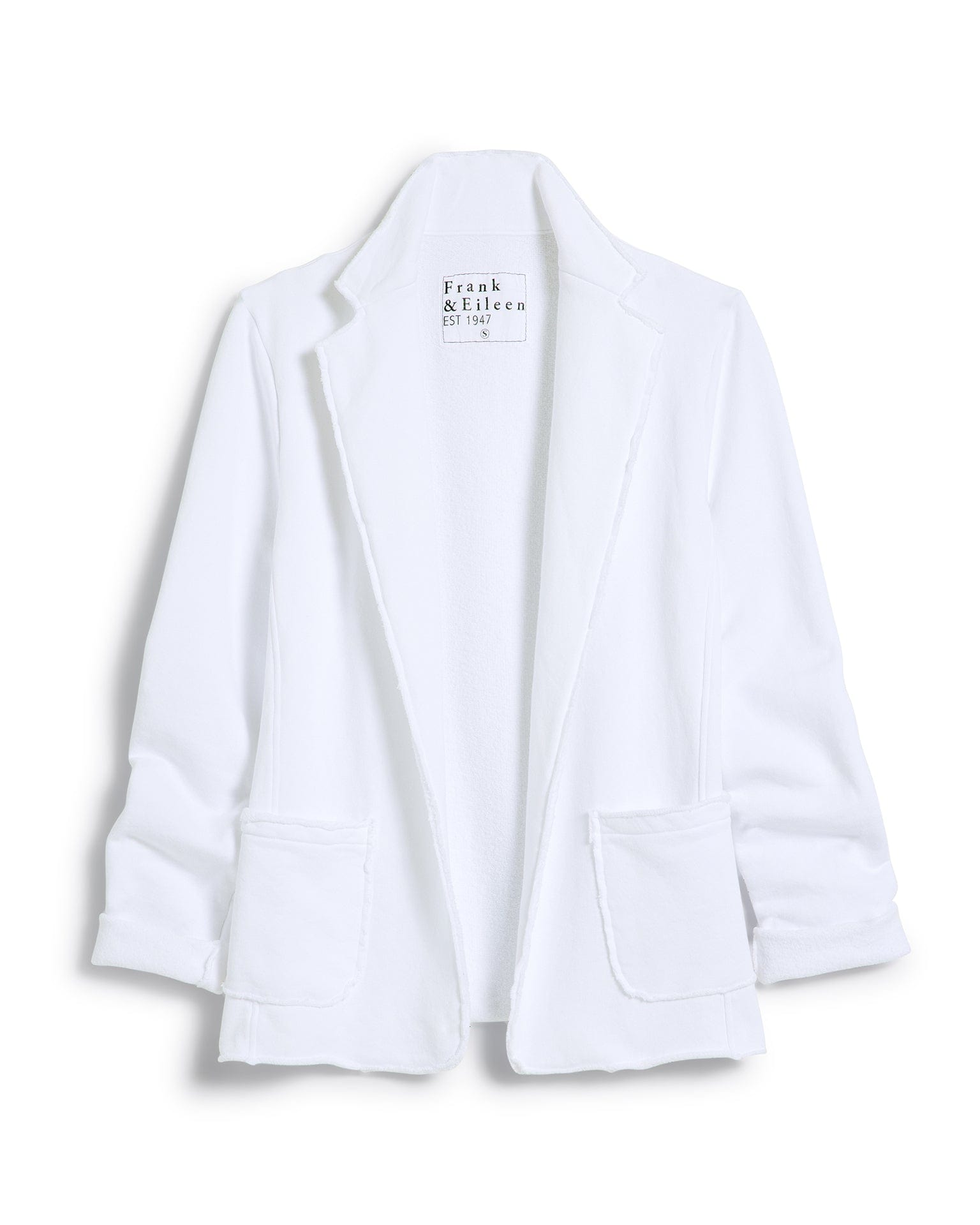 Frank & Eileen Dublin Knit Blazer in White