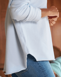 Frank & Eileen Effie L/S Funnel Neck Capelet in Ice