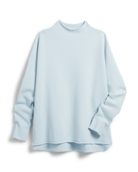 Frank & Eileen Effie L/S Funnel Neck Capelet in Ice
