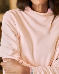 Frank & Eileen Effie L/S Funnel Neck Capelet in Petal