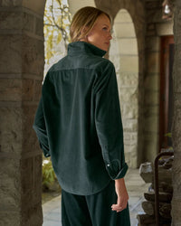 Frank & Eileen Eileen Relaxed Button-Up - Corduroy in Peacock 2 - Bliss Boutiques