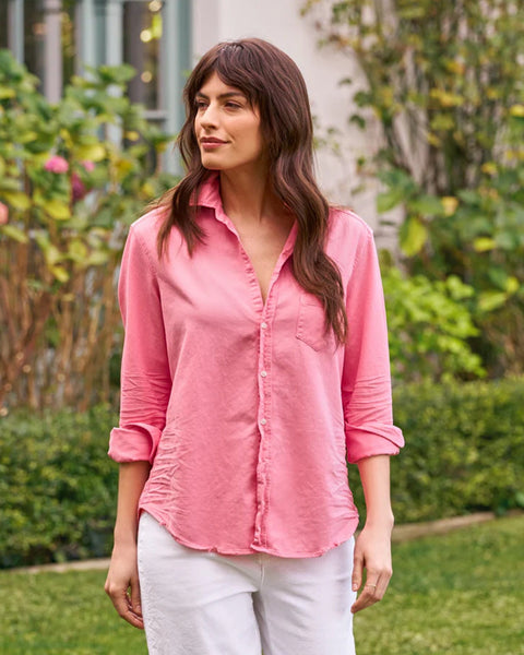 Frank&amp;Eileen - Frank&amp;Eileen ピンク紫 シャツ Eileen, Relaxed Button-Up Shirt, Hot Pink Denim | Frank & Eileen