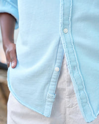 Frank & Eileen Eileen - Relaxed Button Up Shirt in Dive Terry 3 - Bliss Boutiques
