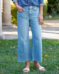 Frank & Eileen Denim Galway Wide Leg Jean in 1986 Denim Mineral Wash