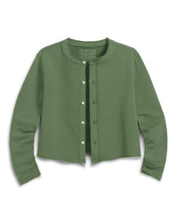 Frank & Eileen Jackie - Sweatshirt Cardigan in Nori 1 - Bliss Boutiques