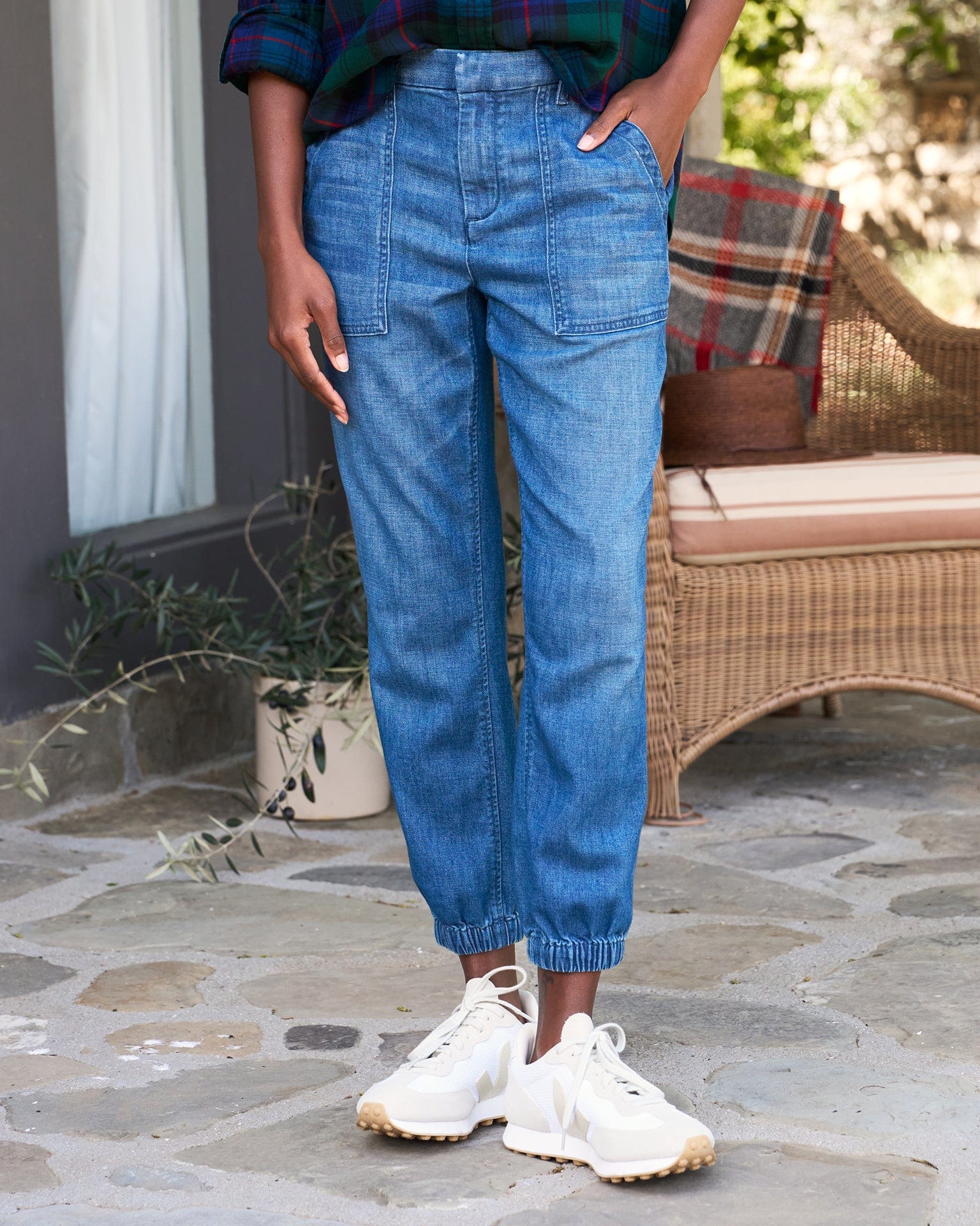 Frank & Eileen Jameson Utility Jogger in 1984 Washed Blue