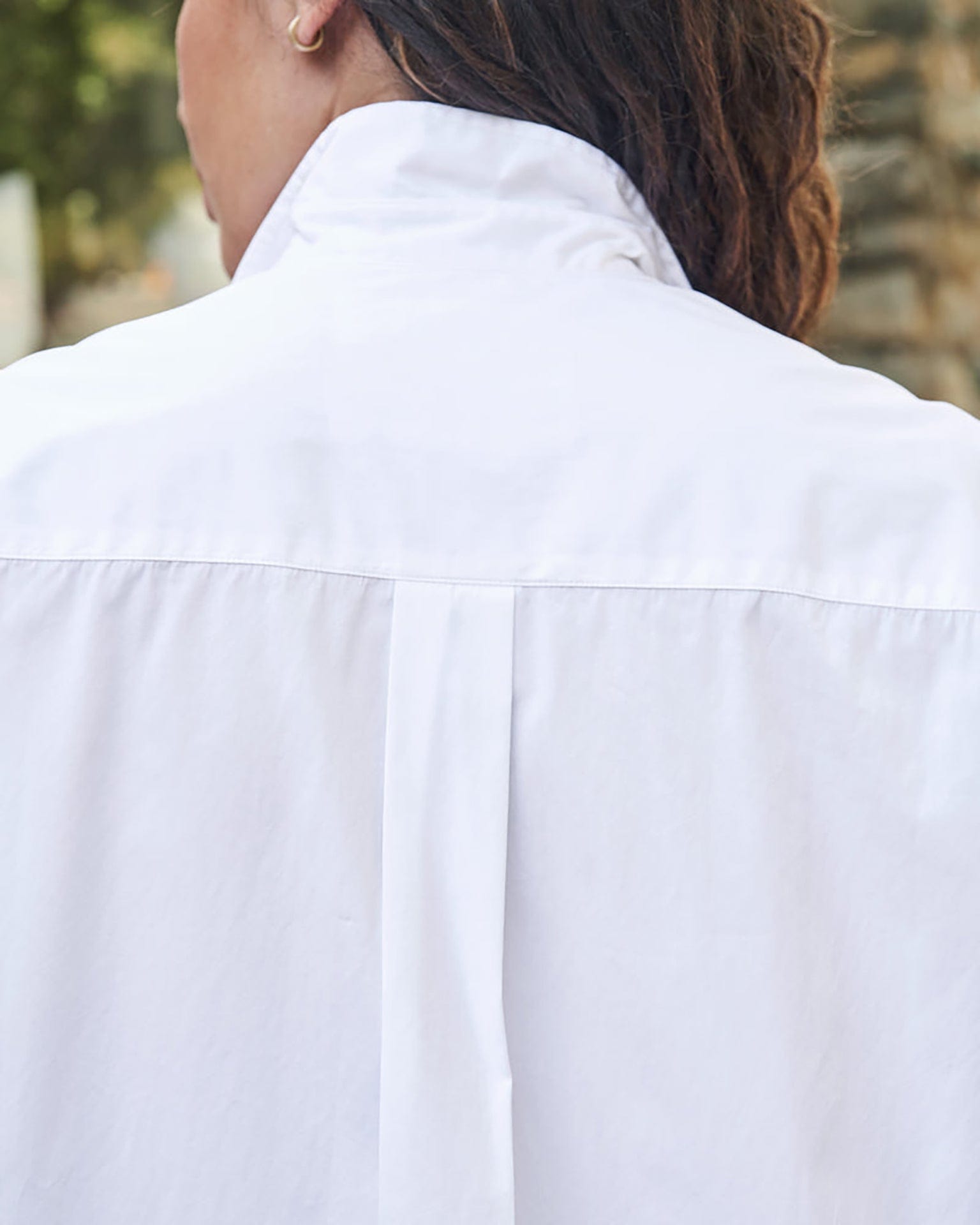 Frank & Eileen Joedy Boyfriend Blouse in White Superluxe