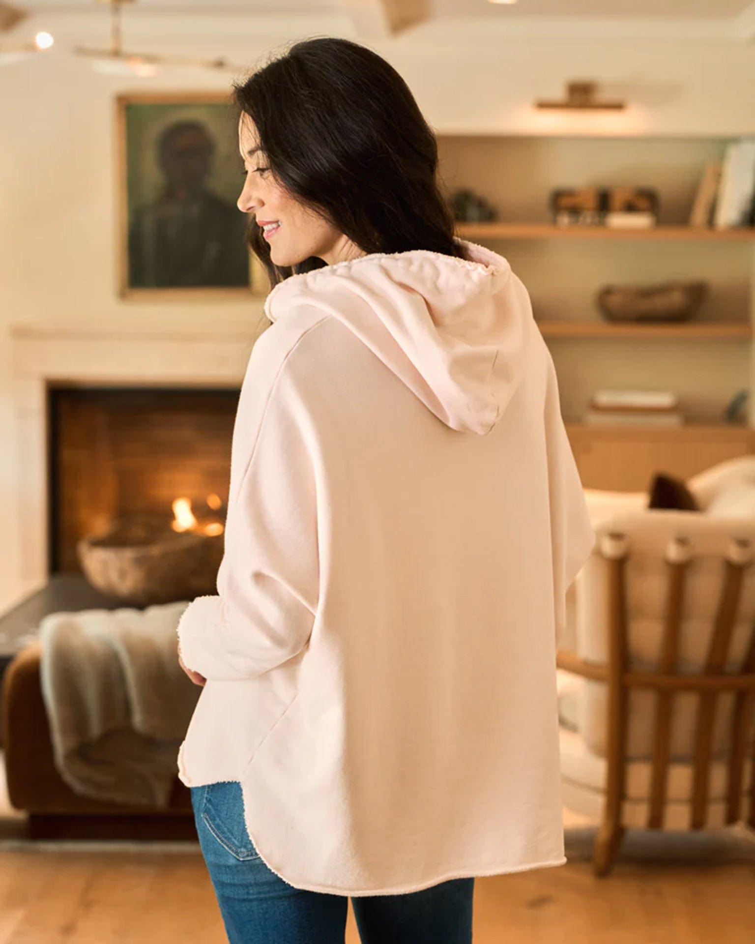 Frank & Eileen Kane Capelet Hoodie in Petal