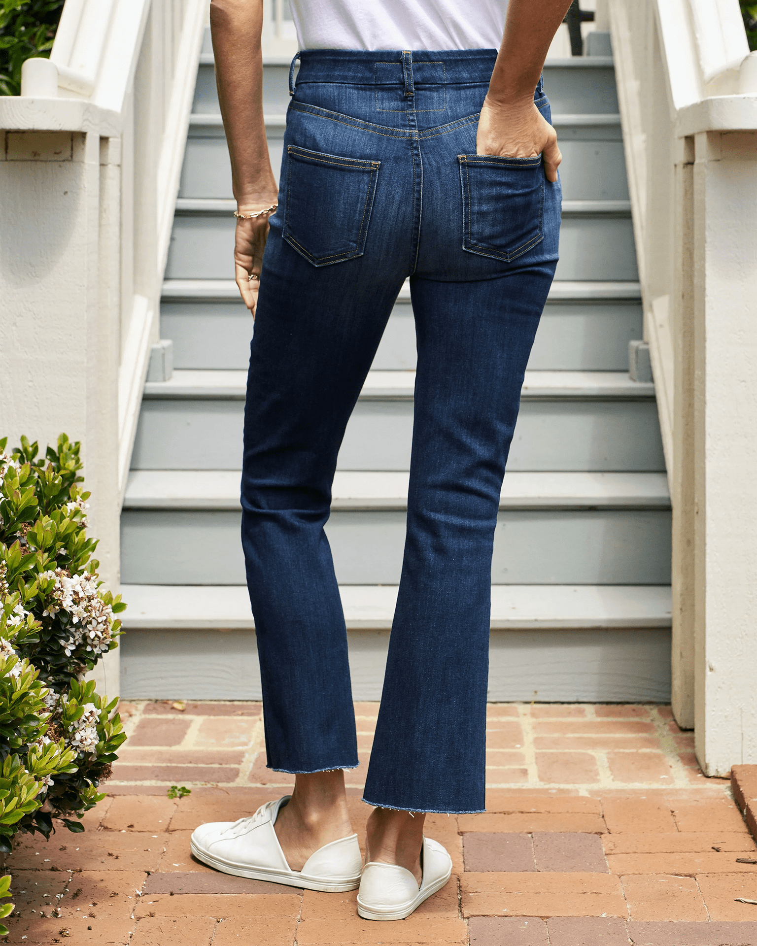 Frank & Eileen Killian Crop Flare Jean in 2003 Medium Wash