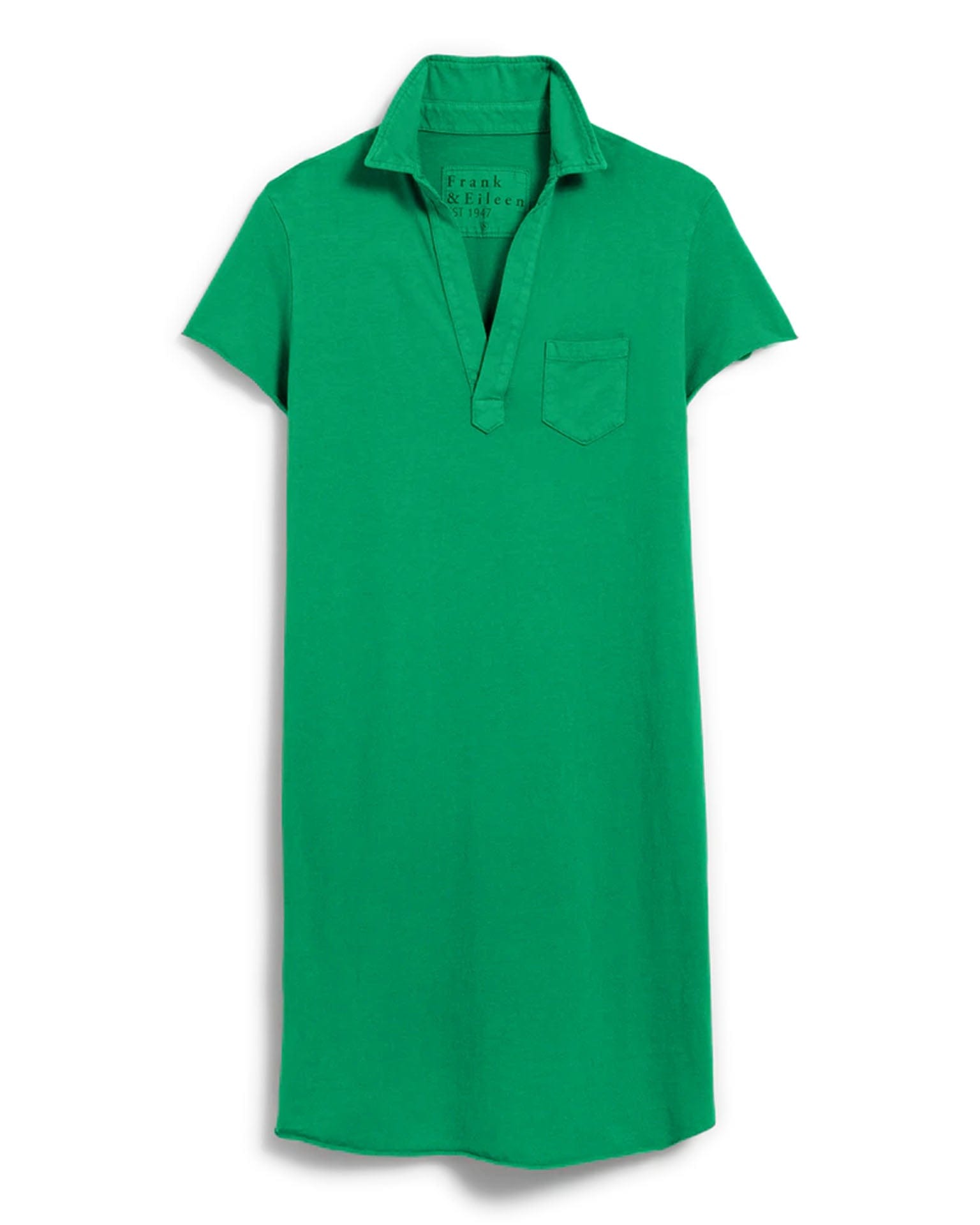 Frank & Eileen Lauren Polo Dress in Kelly Green Heritage Jersey