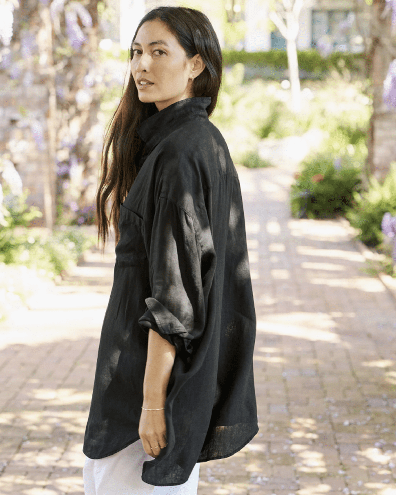 Frank & Eileen Mackenzie in Black Performance Linen