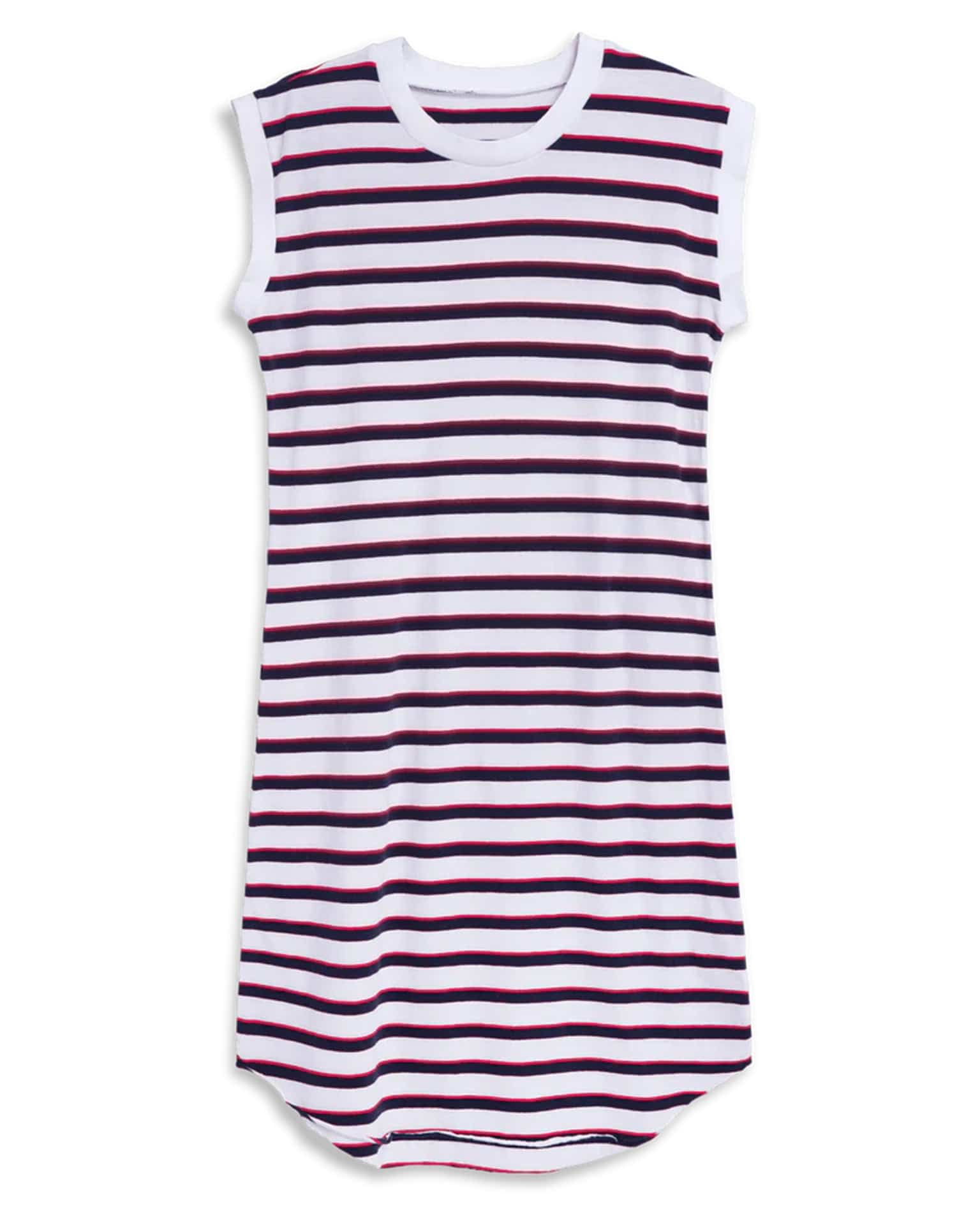 Frank & Eileen Mini Cory Muscle Tee Dress in Red, Navy, & White Stripe