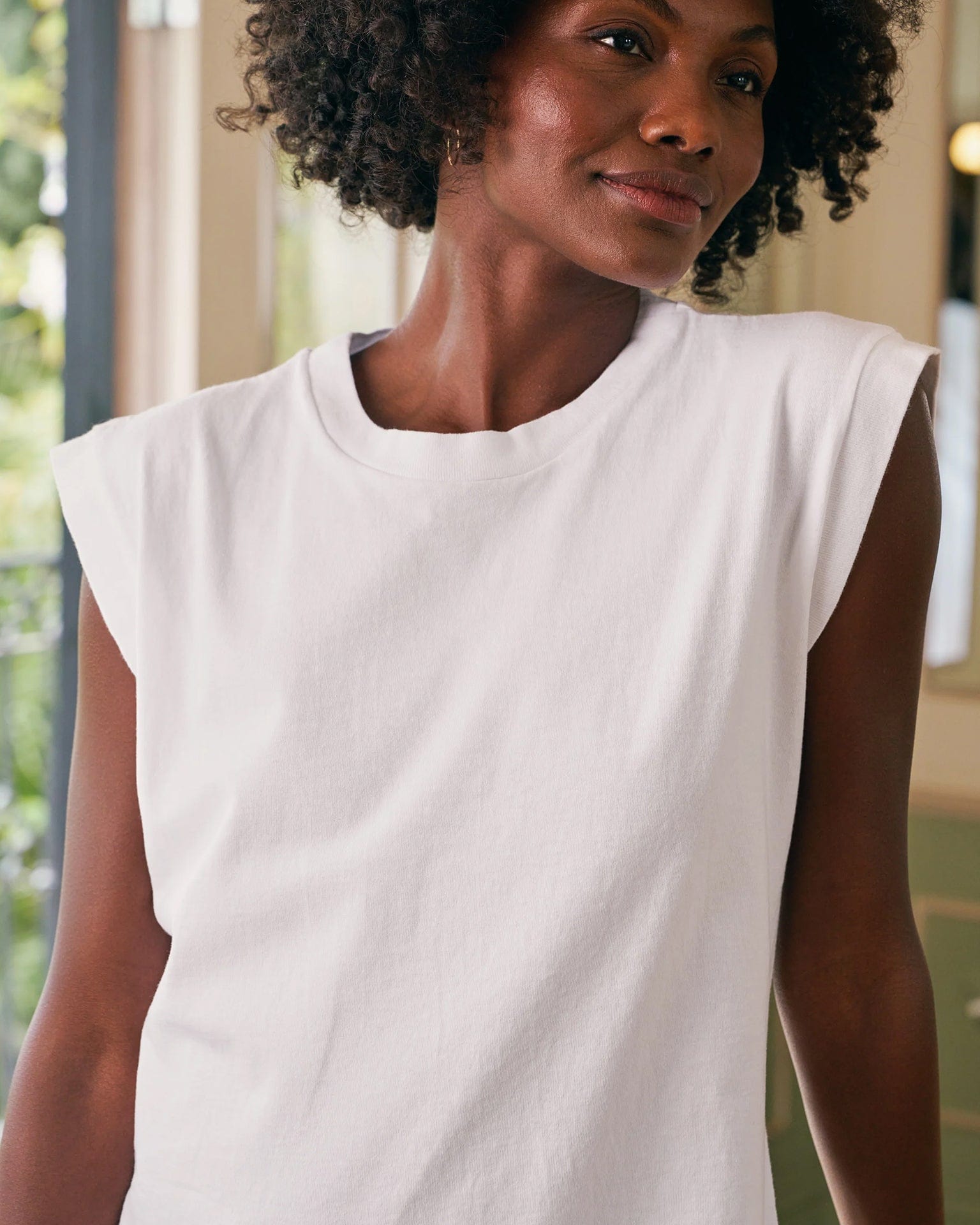 Frank & Eileen Mini Cory Muscle Tee Dress in White