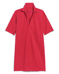 Frank & Eileen Mini Emma - SS Henley Dress in Cherry 4 - Bliss Boutiques