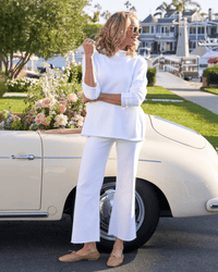 Frank & Eileen Monterey Sweater in White